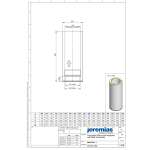 DW-ECO 2.0 Ø 300 mm - Längenelement 500 mm mit integriertem Wandfutter kürzbar für FERRO