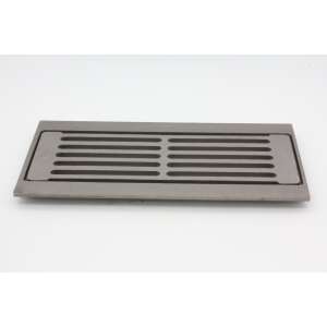 Ofenrost - Gussrost 210 x 410 mm mit Einbaurahmen