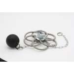 Federbürste mit gummierten Gewicht - Edelstahl - 130-230 mm - 0,7 kg