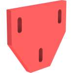 DW-FU Matte zur Schallentkopplung passend für DW45, DW46, DW47 und DW48, 1 Stück