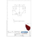 DW-FU Matte zur Schallentkopplung passend für DW45, DW46, DW47 und DW48, 1 Stück