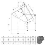 Ofenrohr Bogen 60°