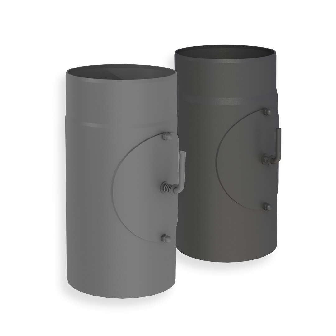 Ofenrohr 30 cm mit Drosselklappe