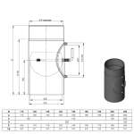 Ofenrohr 30 cm mit Drosselklappe