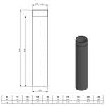 Ofenrohr 75 cm