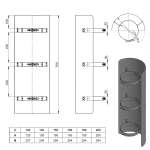 Ofenrohr Strahlungsschutz 75 cm
