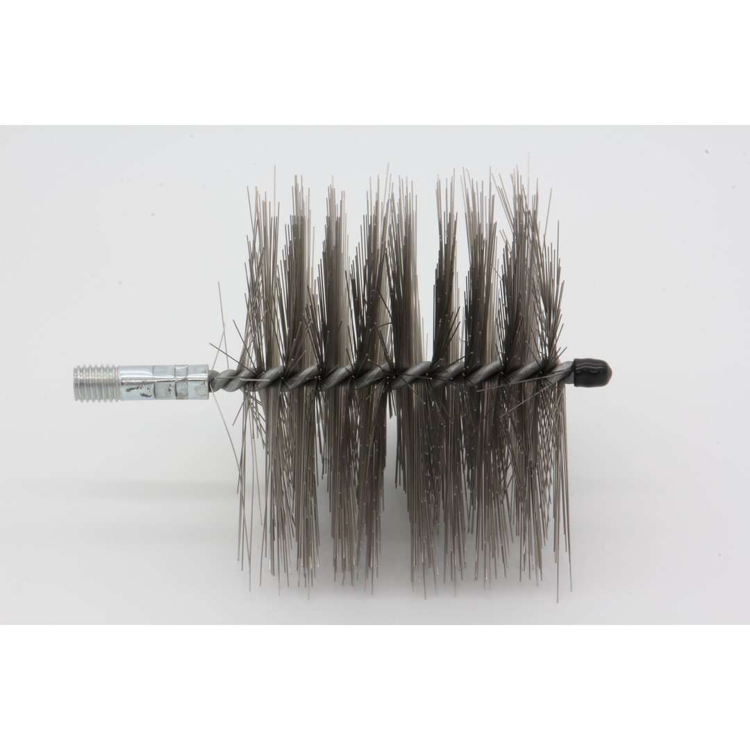 Rohrbürste quadratisch - M12 - Stahl glatt - 0,40 mm