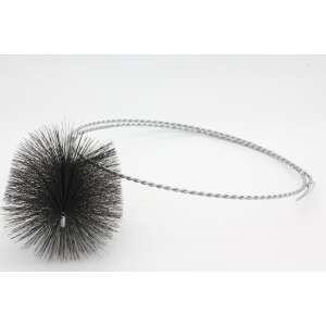 Rohrb&uuml;rste quadratisch - M12 - Stahl glatt - 0,40 mm