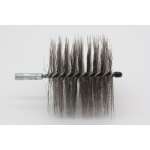 Rohrbürste quadratisch - M12 - Stahl glatt - 0,40 mm