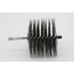 Rohrbürste quadratisch - M12 - Stahl glatt - 0,40 mm