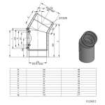 Jeremias Ofenrohr doppelwandig ISO-Line Winkel 30°
