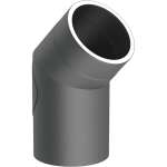 Jeremias Ofenrohr doppelwandig ISO-Line Winkel 45°