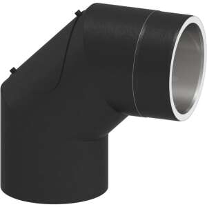 Jeremias Ofenrohr doppelwandig ISO-Line Winkel 90&deg;