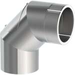 Jeremias Ofenrohr doppelwandig ISO-Line Winkel 90°
