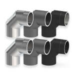 Jeremias Ofenrohr doppelwandig ISO-Line Winkel 90°