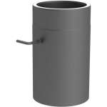 Jeremias Ofenrohr doppelwandig ISO-Line Längenelement 300 mm mit Drosselklappe