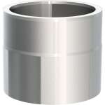 Jeremias Ofenrohr doppelwandig ISO-Line Längenelement 150 mm mit Kondensatring