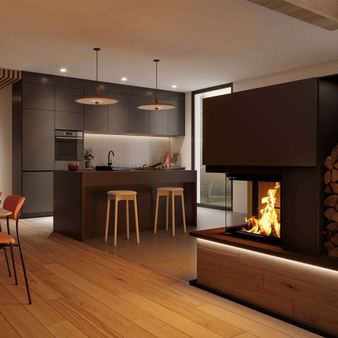 Wasserführender Kamineinsatz Spartherm Varia 2L/2R-55h H2O