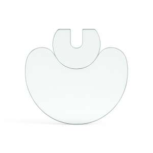 Funkenschutzplatte Glas für Kaminofen zweiteilig...