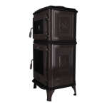 Gussofen Ferrox 55 Back grau emailliert