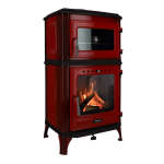 Gussofen Ferrox 55 Back rot emailliert