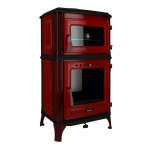 Gussofen Ferrox 55 Back rot emailliert