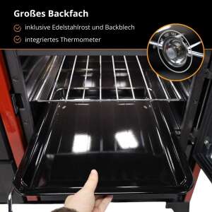 K&uuml;chenherd Cook Smart rot emailliert