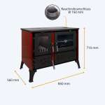 K&uuml;chenherd Cook Smart rot emailliert