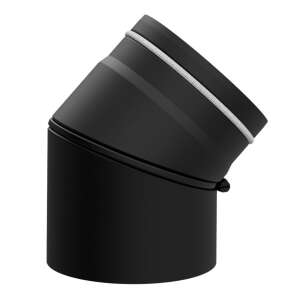 Ofenrohr Bogen drehbar 0-45° zweiteilig RLU