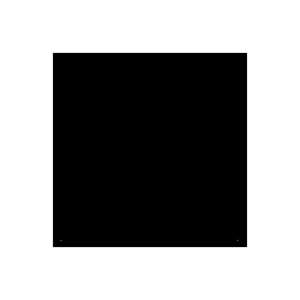 Funkenschutz Stahlbodenplatte Schwarz Quadrat 100 x 100 cm