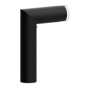 Ofenrohr Bogen 90° eckig mit Tür RLU