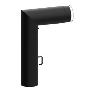 Ofenrohr Bogen 90° eckig mit Tür und...