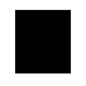 Funkenschutz Stahlbodenplatte Schwarz Rechteck 120 x 100 cm