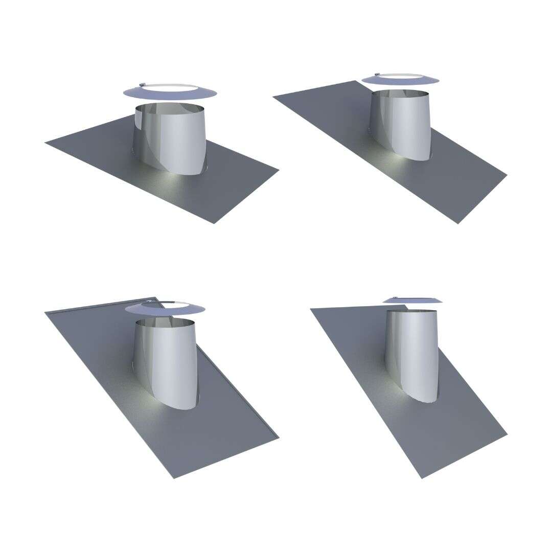 DW-ECO 2.0 - Dachdurchführung mit Bleirand und Wetterkragen