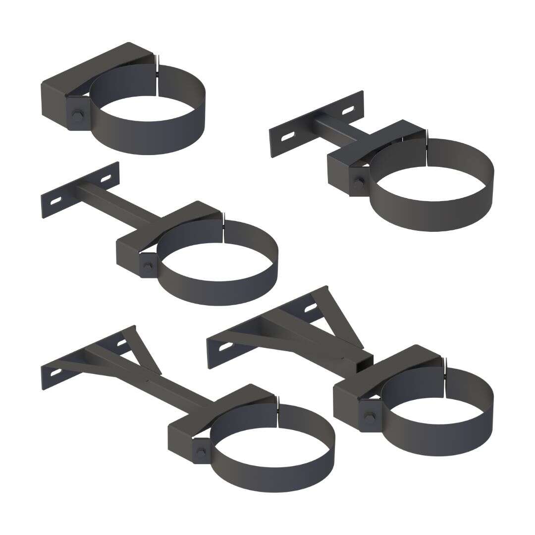 DW-Black Wandabstandshalter starr, WA 50 mm