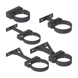 DW-Black Wandabstandshalter starr, WA 50 mm