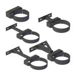 DW-Black Wandabstandshalter starr, WA 50 mm