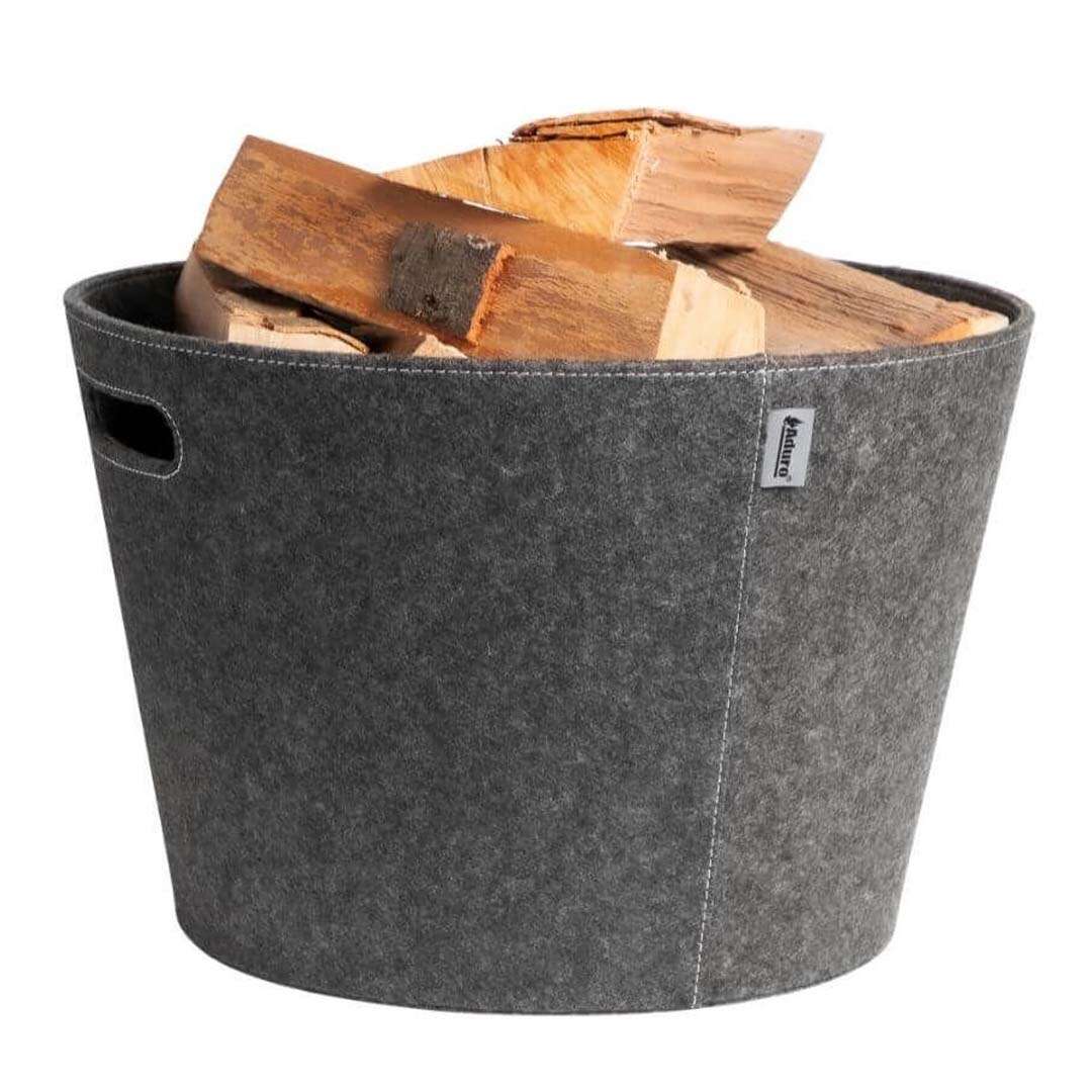 Holzkorb Aduro Proline Ø 45 cm Filz grau