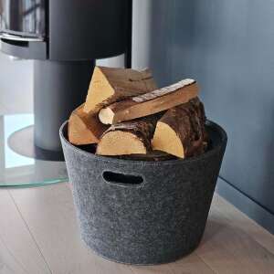 Holzkorb Aduro Proline Ø 45 cm Filz grau