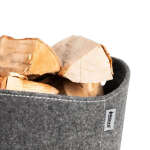 Holzkorb Aduro Proline Ø 39 cm Filz grau
