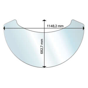 Aduro Glas Bodenplatte, Ellipse XL