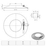 Pelletofenrohr Wandrosette