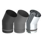 Pelletofenrohr 30° Bogen