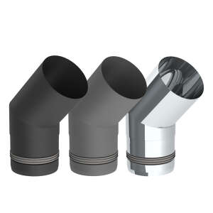 Pelletofenrohr 45° Bogen