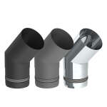 Pelletofenrohr 45° Bogen