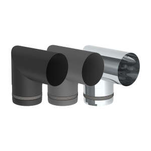 Pelletofenrohr 90° Bogen zweiteilig