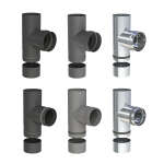 Pelletofenrohr T-Stück 90° mit Kondensatschale