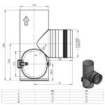 Pelletofenrohr T-Stück 90° mit Revisionsöffnung