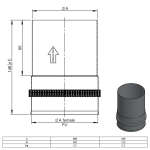 Pelletofenrohr Ofenanschlussstück