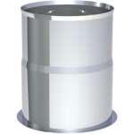 Pelletofenrohr Doppelwandfutter druckdicht